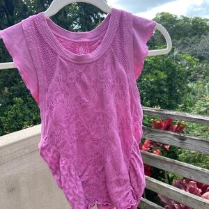 Pink Lace Sleeveless Top